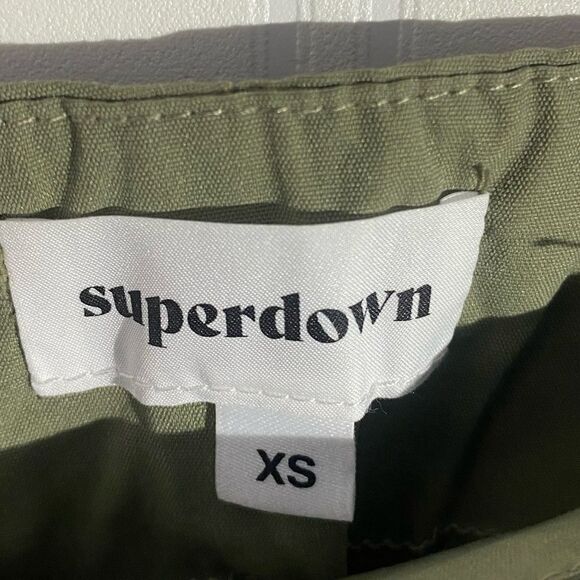 Superdown Kimmy Cargo Pants in Olive Green SZ XS - Picture 4 of 6